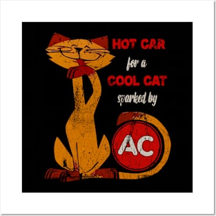 Cool Cat Spark Plugs // 60s Vintage Posters and Art